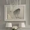 New York style glamour silver PRINCESSA decorative mirror OUTLET
