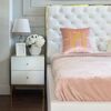 Mirror bedside cabinet with gold base for Franco Gold glamour bedroom [OUTLET] OUTLET