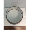 Lampshade in New York style glamor gray cone 35 cm DRUM OS24