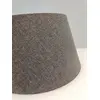Abażur w stylu nowojorskim glamour szary stożek 35 cm DRUM OS24
