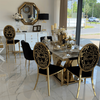 Luxury bar stool, island, modern, glamor, black, gold Medusa