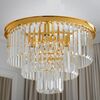 Modern glamorous crystal ceiling chandelier, gold GLAMOR