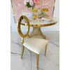 Exclusive chair for wedding hall, for wedding gold white glamour, comfortable, banquet chair RING