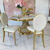 Exclusive chair for wedding hall, for wedding gold white glamour, comfortable, banquet chair RING