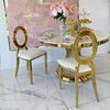 Exclusive chair for wedding hall, for wedding gold white glamour, comfortable, banquet chair RING