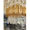 Round gold chandelier with EMPIRE XL crystals