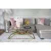 Modern corner sofa for living room, quilted, glamorous, sofa bed, New York QUEEN