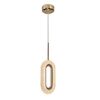 Modern chandelier, glamor pendant lamp, gold, designer, exclusive, single VALO SINGLE