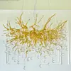 Chandelier, glamour ceiling lamp, modern hanging lamp RAIN M GOLD OUTLET