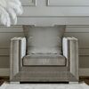Glamour armchair upholstered modern NERO
