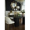 Glamorous dining table, extendable, art deco, wooden, varnished, designer OVALE