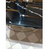 Exclusive glamor table for the dining room, modern, designer, black top, silver ART DECO OUTLET 240cm
