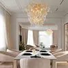 Chandelier, glamour ceiling lamp, modern hanging lamp RAIN M GOLD OUTLET