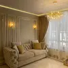 Chandelier, glamour ceiling lamp, modern hanging lamp RAIN M GOLD OUTLET