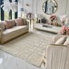 Nowoczesny dywan glamour, do salonu, designerski, beżowy FASHION BEIGE