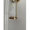 Crystal, gold, glamor, oblong wall lamp, RONALD designer wall lamp