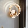 Gold, round crystal, glamor, modern wall lamp, ROUND wall lamp