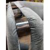 MADONNA Elegant and modern silver grey glamour upholstered sofa OUTLET