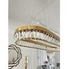 BELLINI crystal chandelier L 100 cm gold, designer, exclusive in a modern style, oblong, hanging lamp