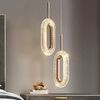Modern chandelier, glamor pendant lamp, gold, designer, exclusive, hanging plafond VALO DOUBLE