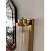 Crystal, gold, glamor, oblong wall lamp, designer wall lamp SOFIA