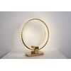 Crystal table lamp, ring, gold, glamor bedside lamp, modern, round ECLIPSE