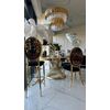 Luxury bar stool, island, modern, glamor, black, gold Medusa