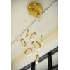 Modern chandelier, glamor pendant lamp, gold, round, designer, exclusive, hanging ceiling lamp ROUND M