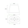 Lampshade ELIPSA  light gray