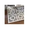 Stylish and elegant glamorous carpet for the living room gray white soft HILTON