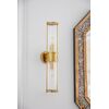 Crystal, gold, glamor, oblong wall lamp, RONALD designer wall lamp