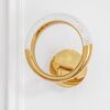 Gold, round crystal, glamor, modern wall lamp, ROUND wall lamp