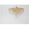 Gold chandelier, pendant lamp, crystal glamor, modern steel, 100 cm GLAMOR GOLD L
