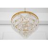 Gold chandelier, pendant lamp, crystal glamor, modern steel, 100 cm GLAMOR GOLD L