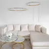 Crystal LED lamp, round ceiling lamp, ring, glamorous chandelier, modern gold BRINA
