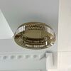 Crystal, gold, designer ceiling lamp, exclusive in a modern style, round, ring, ceiling lamp ECLIPSE 50 cm