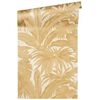 Tapeta glamour Versace V Jungle Animalier, motyw liści, beżowa, egzotyczna, liść palmy