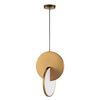 Modern chandelier PLANET, glamorous pendant lamp, gold, round, designer, exclusive, for the island