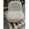 Swivel armchair modern round designer boucle beige LONDON OUTLET