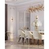 Crystal, gold, glamor wall lamp, designer wall lamp LUCY