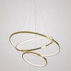 GALASSIA L round glossy ring led glamor lamp, adjustable, modern, loft for living room gold