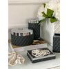 Cotton swab container black Portia jar black Lene Bjerre