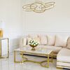 Glamorous coffee table, modern, white marble, gold LOLA table