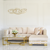 Glamorous coffee table, modern, white marble, gold LOLA table