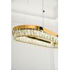 BELLINI crystal chandelier L 100 cm gold, designer, exclusive in a modern style, oblong, hanging lamp