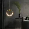 Lampa wisząca kryształowa złota glamour, pojedynczy designerski okrągły zwis nad wyspę MOON