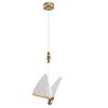 Modern chandelier MOTYL M, glamorous pendant lamp, gold, designer, exclusive, single