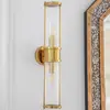 Crystal, gold, glamor, oblong wall lamp, RONALD designer wall lamp