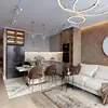 GALASSIA round, glossy, adjustable, modern, loft, gold, LED lamp, OUTLET
