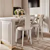 Luxurious dining stool glamour, beige, white PALACE